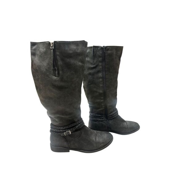 Cloudwalkers by Avenue Cooper Charcoal Black Grey Wide Calf Boots Women 9.5W - Picture 2 of 7